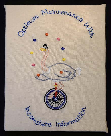 “This is My Job,” embroidered by Ann Kardos.