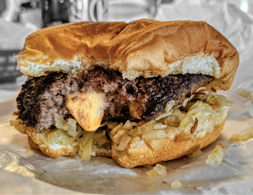 “Jucy Lucy” by David Cruse, licensed under CC BY 2.0.