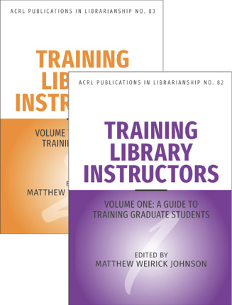 Book covers: Training Library Instructors, vols. 1 and 2
