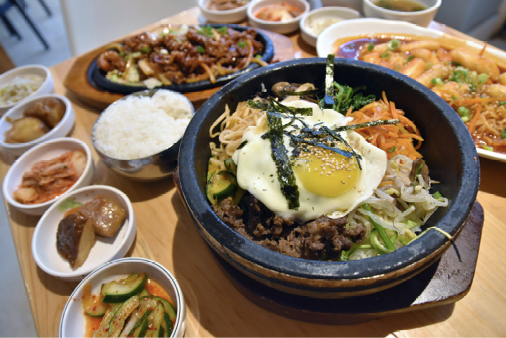 Feast from K-Bop Korean Bistro