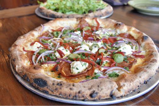 Basque and Korean BBQ pizzas from Young Joni