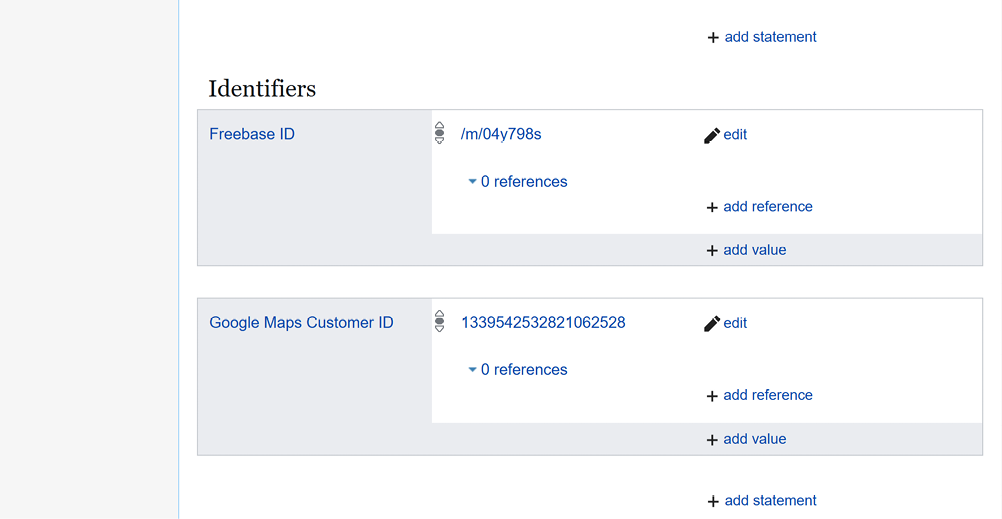 Figure 4. Screenshot of Aztec Aquaplex, Wikidata ID Q4832935, accessed on December 13, 2024.