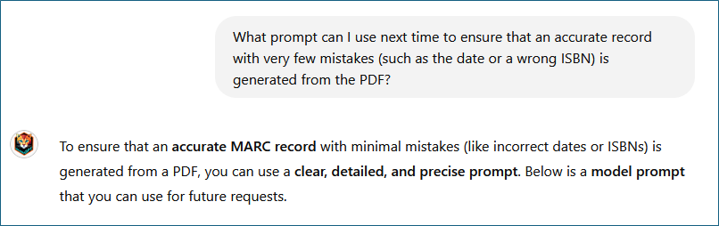 Figure 7: Open-ended question about better prompt.
