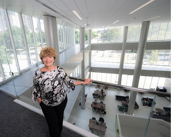 Hillman University Librarian and Director of the University Library System
Kornelia Tancheva in the newly renovated library.
