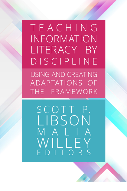 Kim Larsen, undergraduate engagement librarian, and Bekah Olson, engagement and instruction graduate assistant, at an example of the NSO table. Photo Courtesy of Megan York.