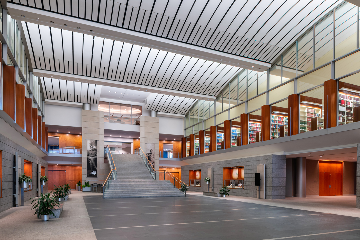 Library of Virginia lobby photograph by Ansel Olson for the Library of Virginia.